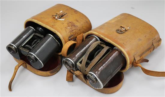 Two Goerz WW1 binoculars